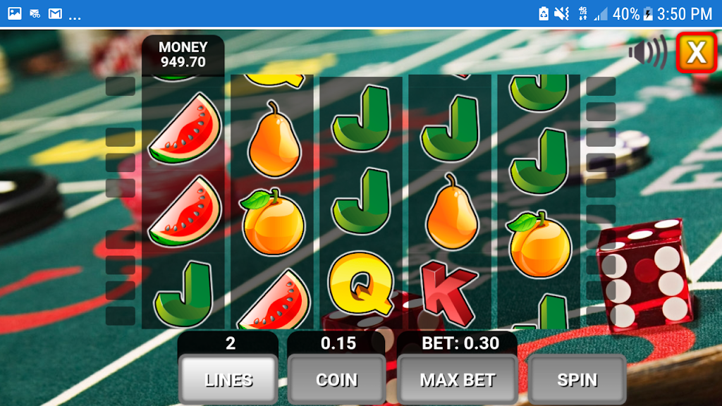 The Simple Slot Machine Simulator экрана 2