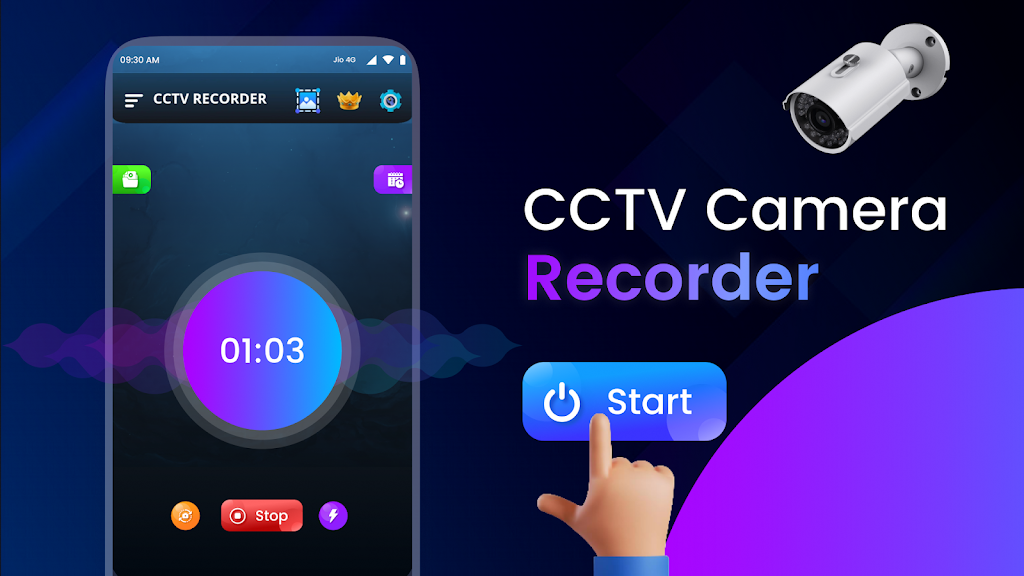 CCTV Camera Video Recorder App স্ক্রিনশট 1