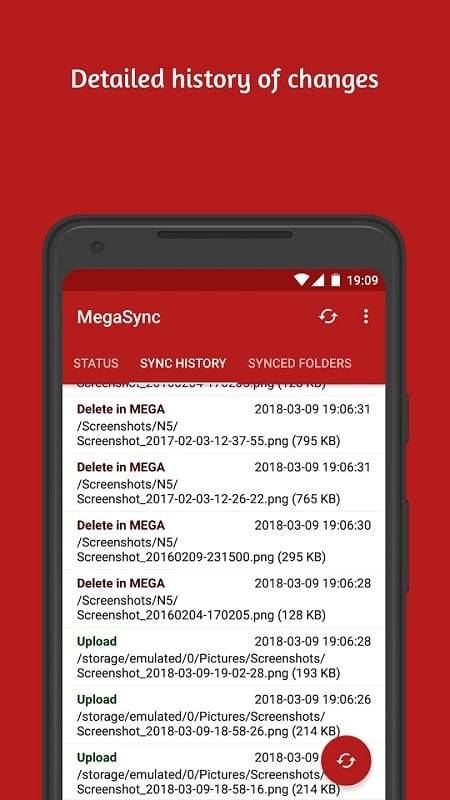 Autosync for MEGA - MegaSync ဖန်သားပြင်ဓာတ်ပုံ 1