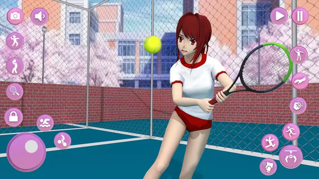 Anime School Girl Simulator 3D screenshot 2