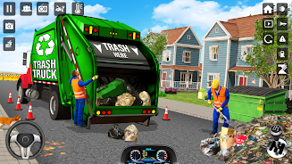 Trash Truck Games Simulator 3D captura de pantalla 