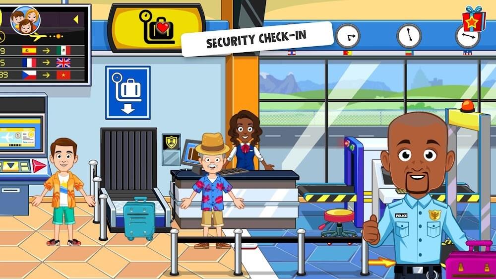 My Town Airport games for kids Screenshot 3