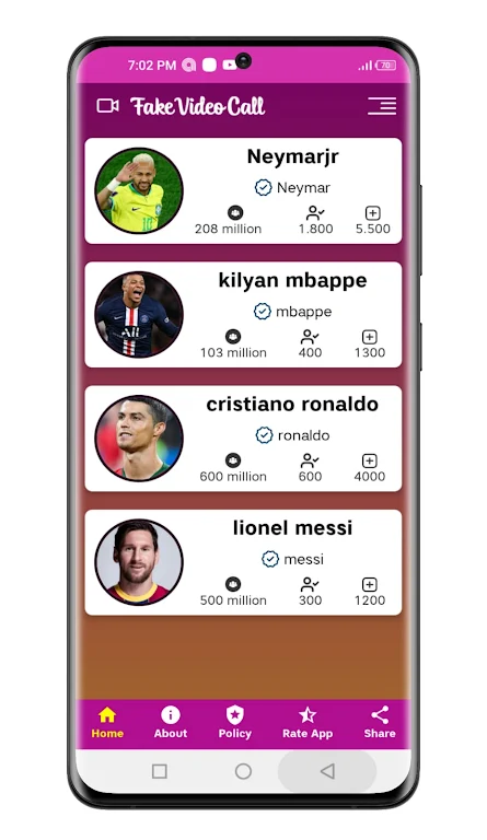 Messi ronaldo neymar calling Capture d'écran 4