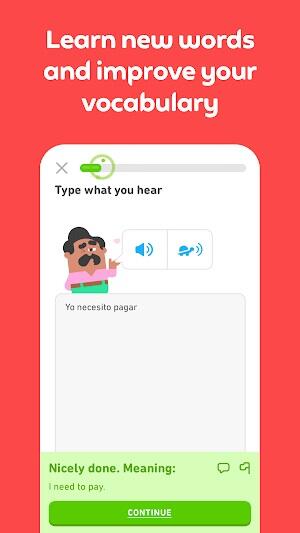 Duolingo: уроки иностранного экрана 4