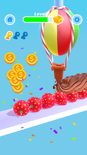 Perfect Cream: Cake Games Mod zrzut ekranu 2