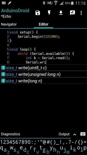 ArduinoDroid Screenshot 1