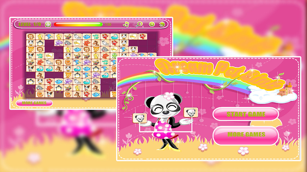 Dream Pet Link: Animal Mahjong Connect screenshot 1