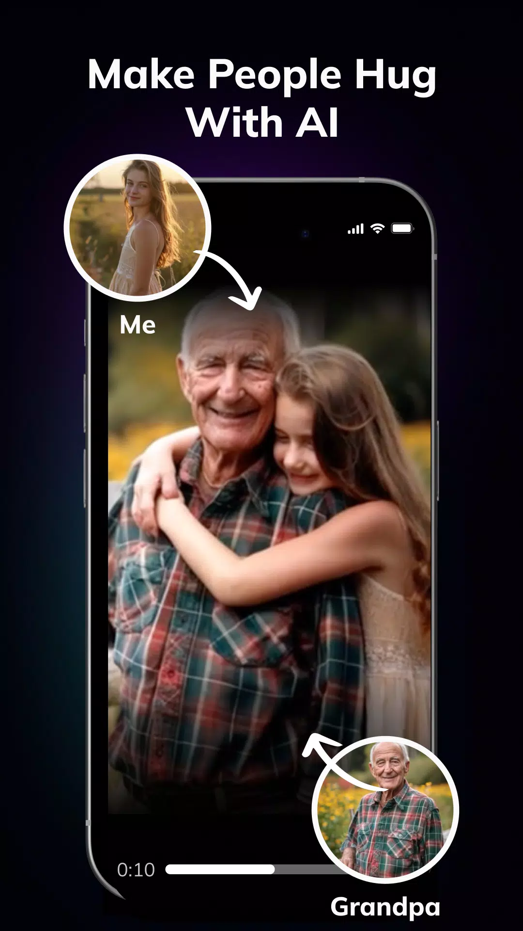 AI Hug Video Maker - Livensa zrzut ekranu 1