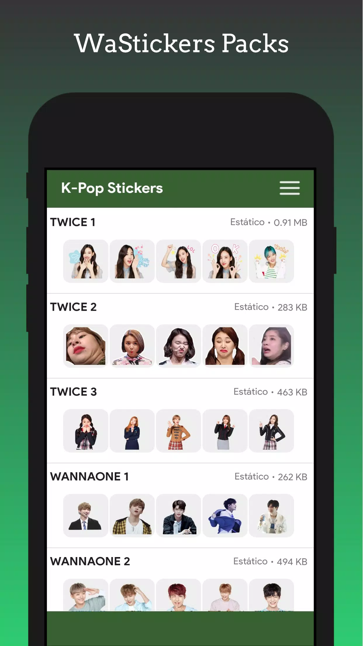 Stickers - KPop Korean BT24应用截图第4张