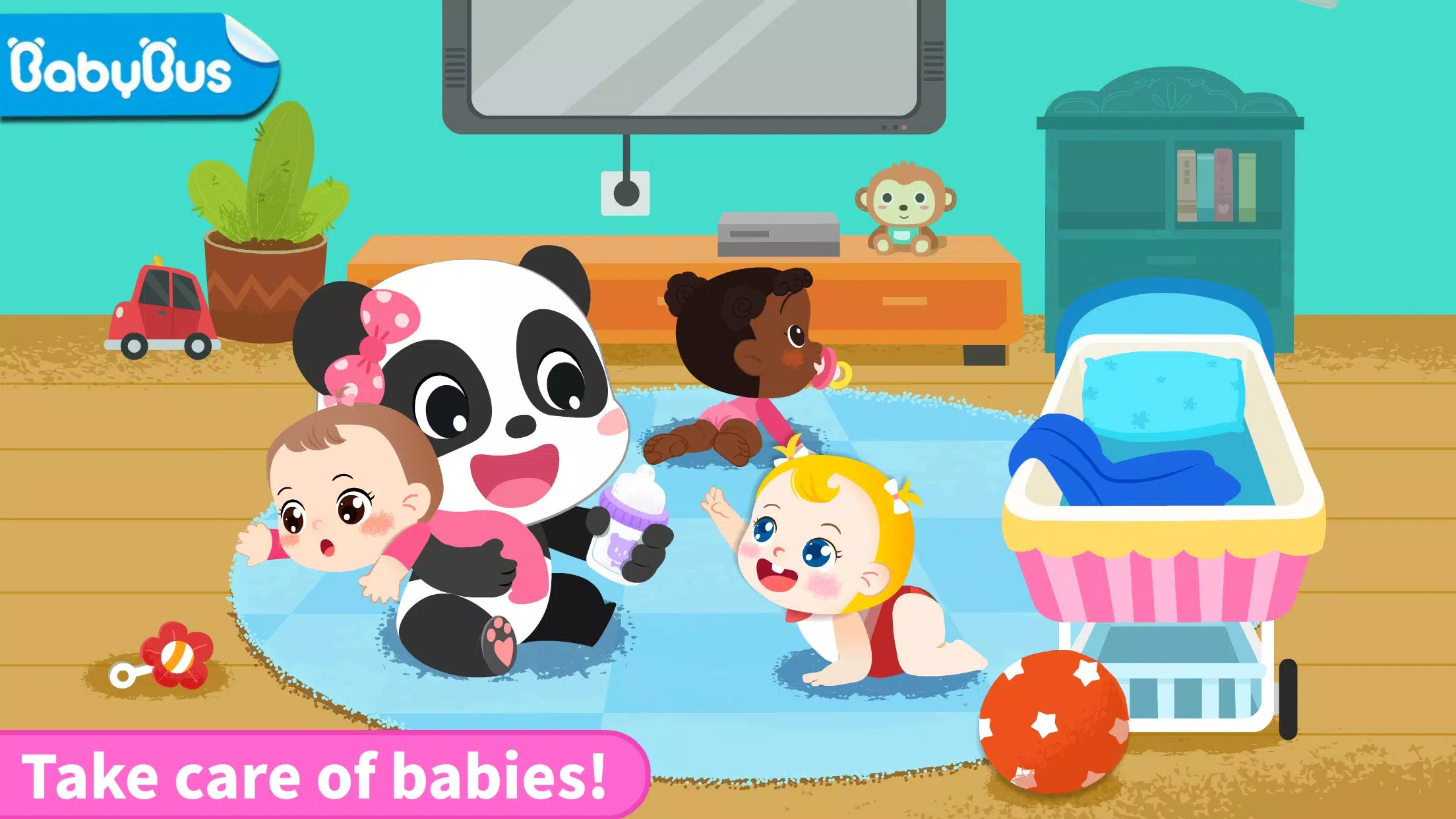 Panda Games: Baby Girls Care স্ক্রিনশট 1