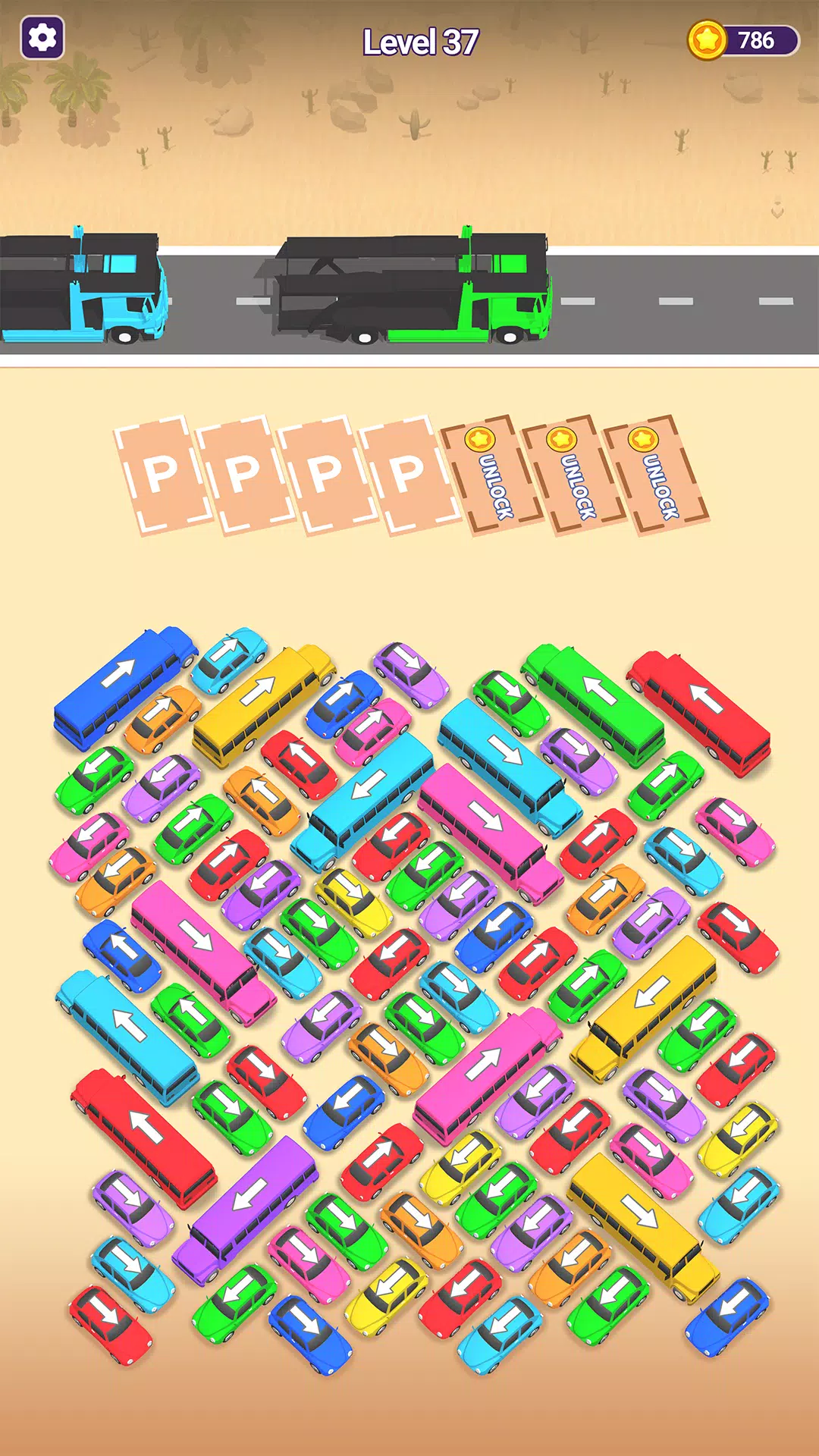 Mini Car Jam: Parking Puzzle screenshot 2