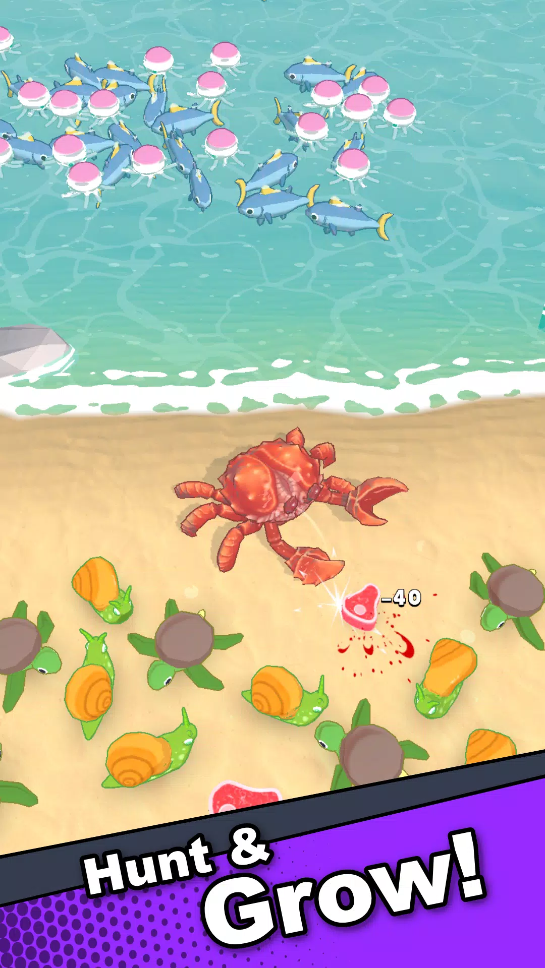 Crab Life - Idle Rpg экрана 3