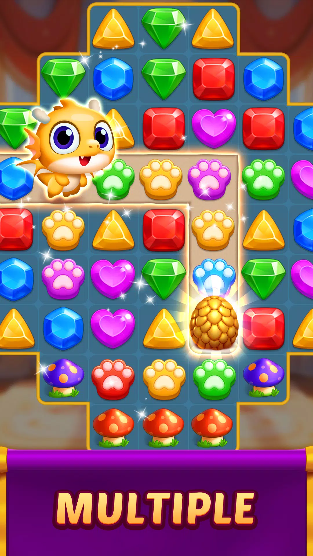 Jewel Match Dragon - No Wifi Screenshot 4