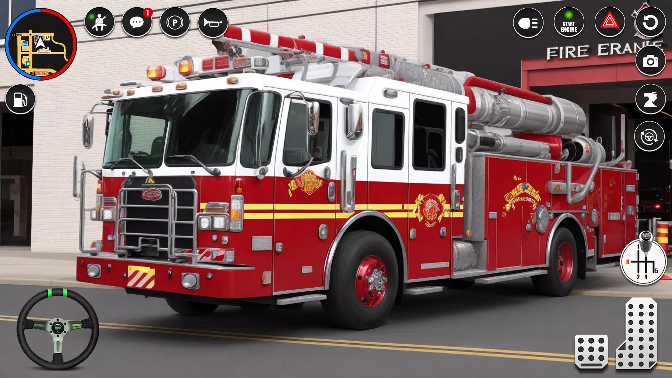 Fire Truck Rescue Sim Games 3d screenshot 3