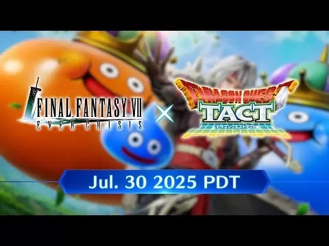 Final Fantasy VII Ever Crisis Dragon Quest Tact crossover event key visual