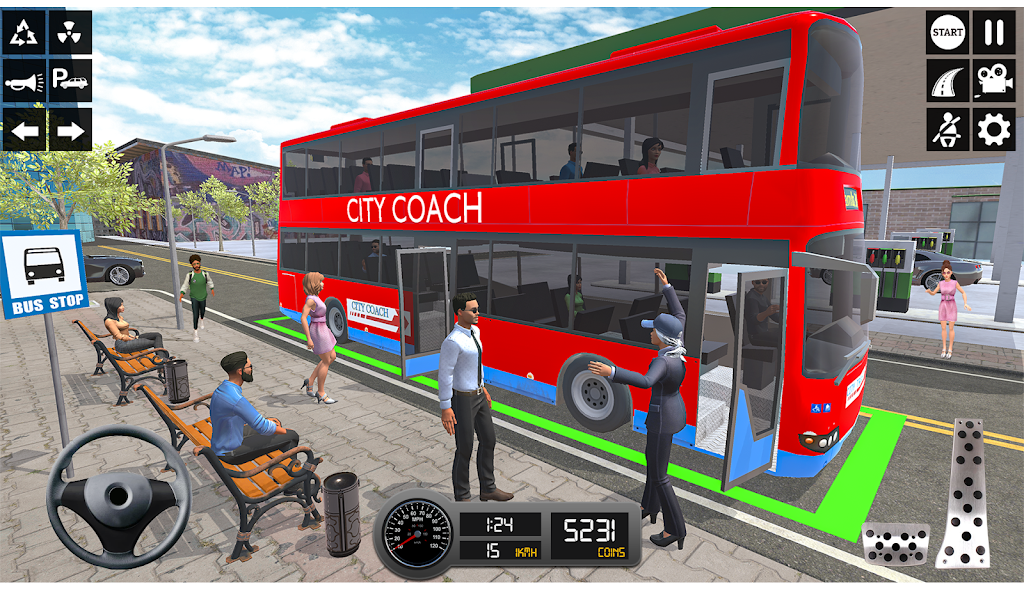 Driving Simulator 3d Bus Games ảnh chụp màn hình 4