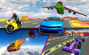 Rocket Car Racing Stunts ảnh chụp màn hình 1