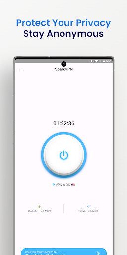 Spark VPN : Fast Secure VPN экрана 3