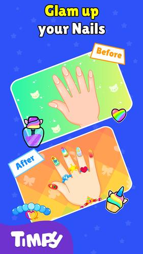 Nail Salon Games Acrylic Nails captura de pantalla 