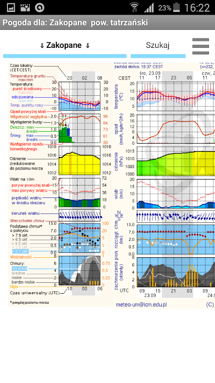 Meteo ICM (nieoficjalna) Screenshot 3