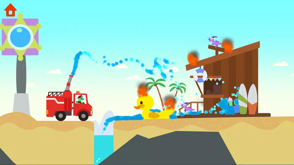 Dinosaur Fire Truck: for kids screenshot 3