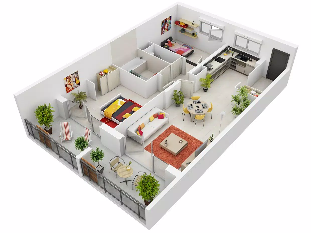 3D House Design स्क्रीनशॉट 4