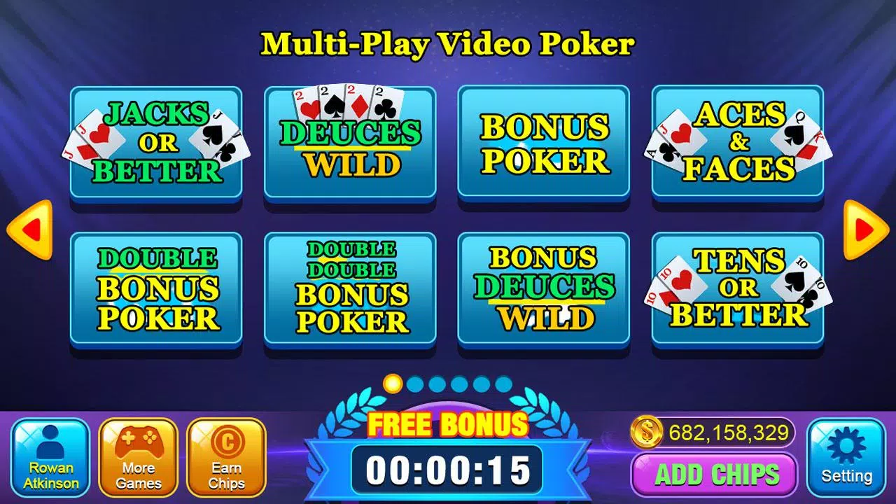 Screenshot Video Poker Games - Multi Hand 1