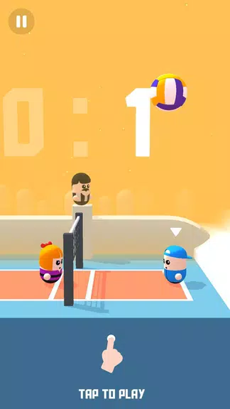 Volleyball Game - Volley Beans Screenshot 1