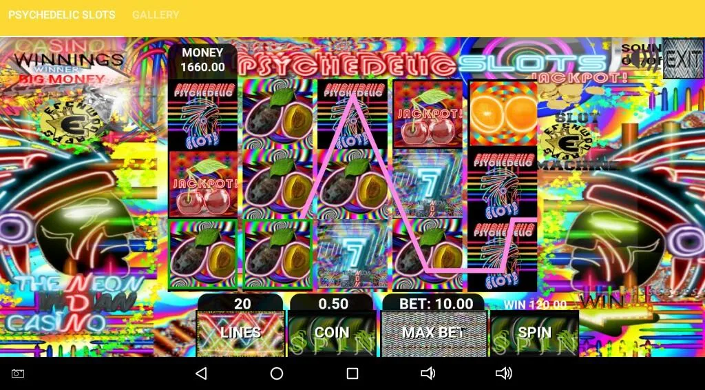 Psychedelic Slots zrzut ekranu 1