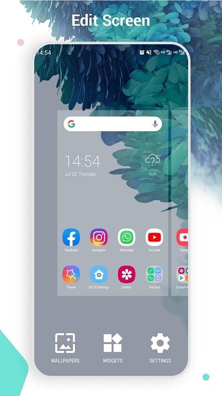 SO S20 Launcher for Galaxy S स्क्रीनशॉट 2