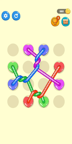 Tangled Line 3D: Knot Twisted ảnh chụp màn hình 1