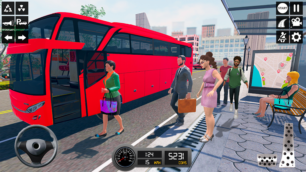 Driving Simulator 3d Bus Games zrzut ekranu 3