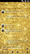 SMS Messages GlitterGold Glass экрана 2