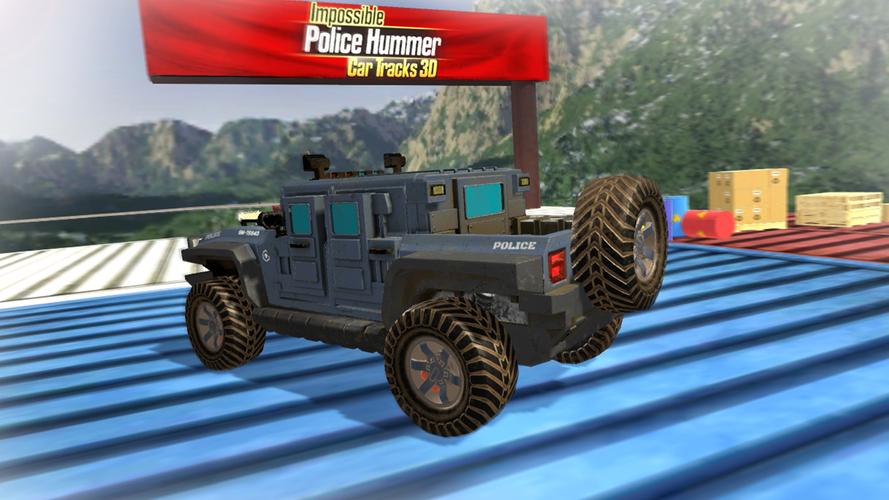 Impossible Ramp Hummer Car 3D应用截图第3张