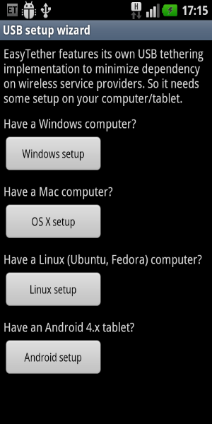 Screenshot EasyTether Pro 2