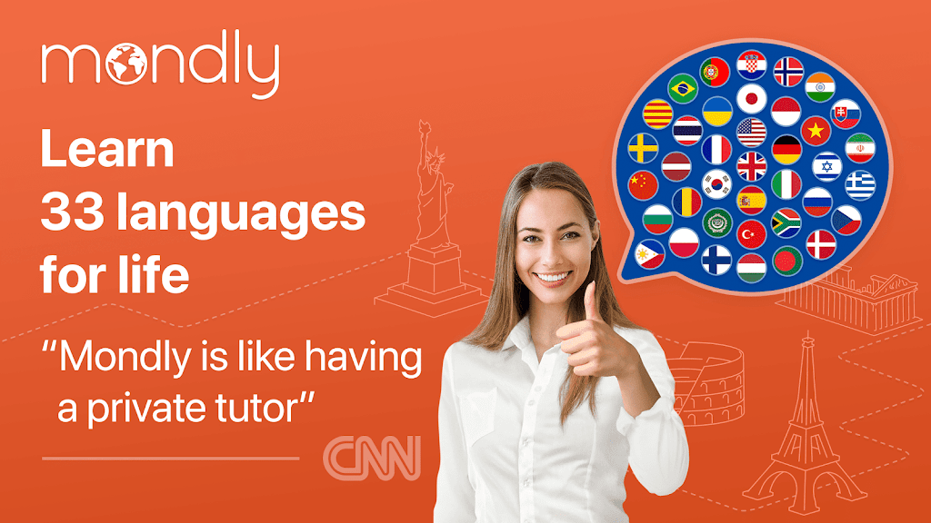 Learn 33 Languages – Mondly Mod ekran görüntüsü 1