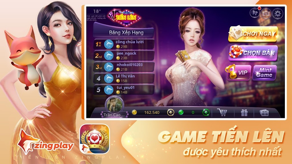 Tiến lên Miền Nam - Tiến Lên - ZingPlay স্ক্রিনশট 1