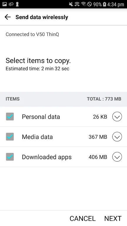 LG Mobile Switch (will closed) zrzut ekranu 3
