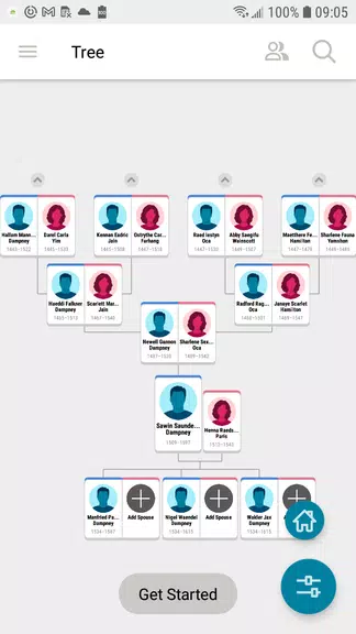 Древо FamilySearch экрана 4