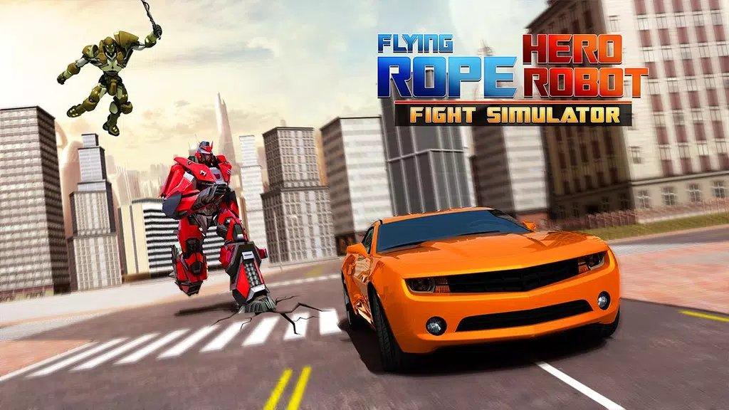 Flying Rope Hero Robot Fight Simulator экрана 2