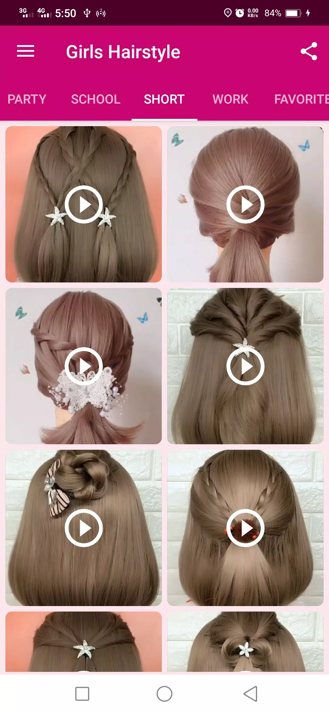 Girls Hairstyle captura de pantalla 