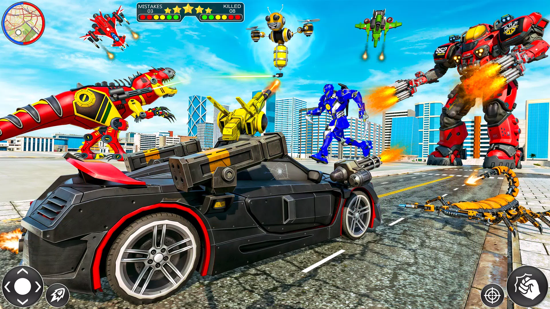 Screenshot Dino Robot Car 3