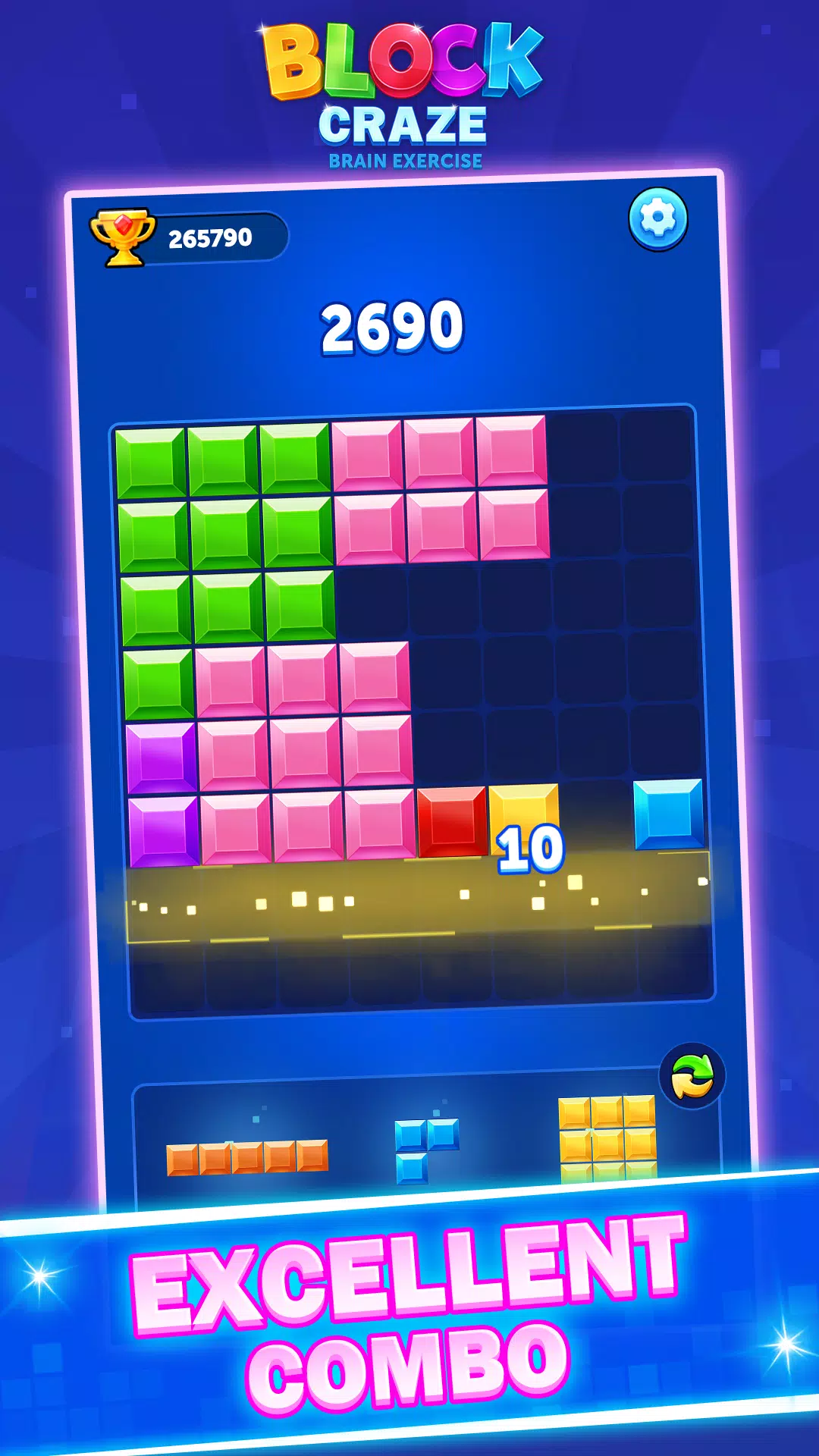 Block Craze：Brain Exercise ekran görüntüsü 2