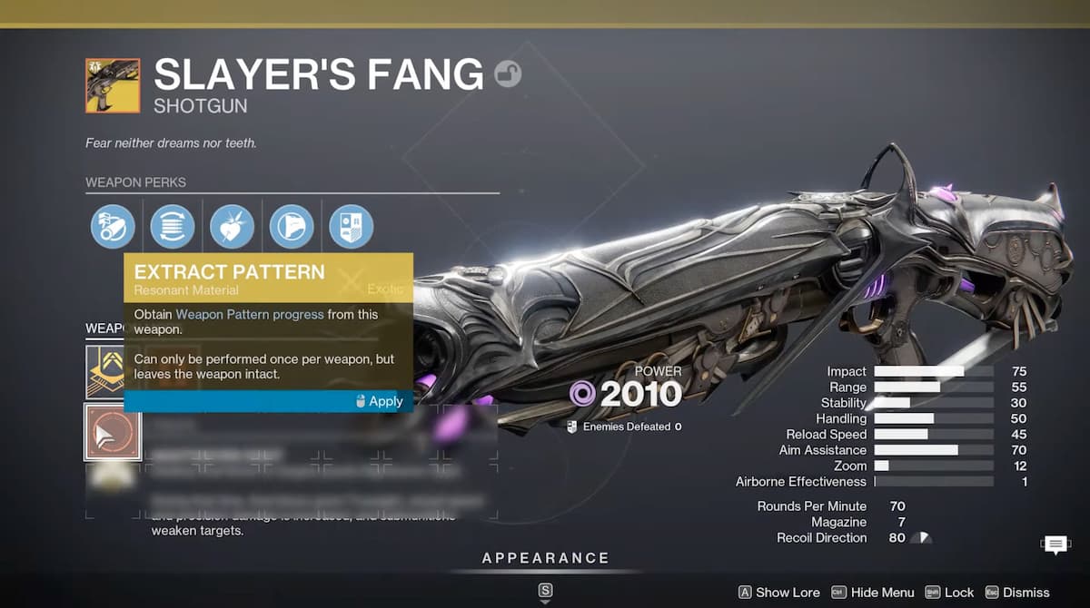 가이드 : Destiny 2에서 Slayer 's Fang 잠금 해제