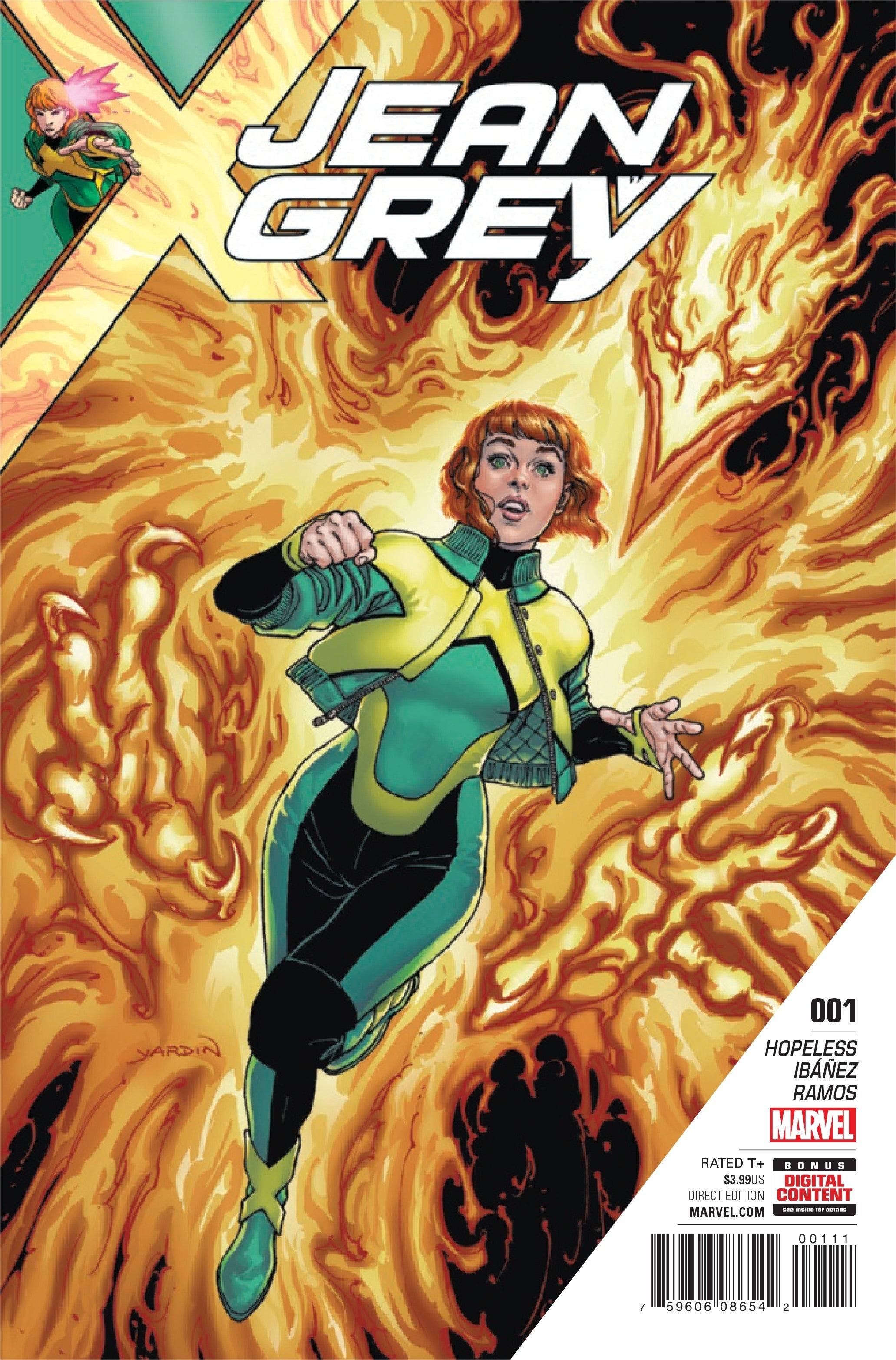 Jean Gray w komiksach. Kredyt obrazu: Marvel Comics.
