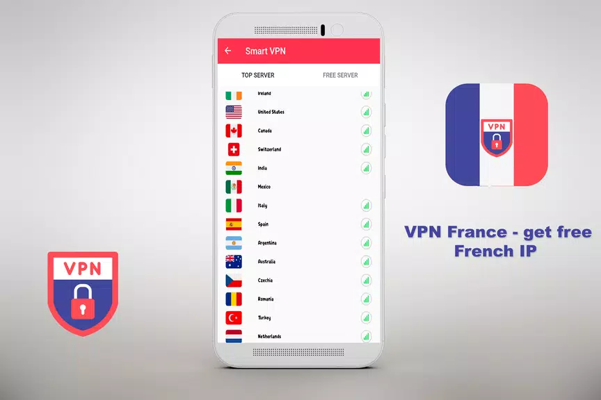 VPN Free - get free French IP Security  ⭐️⭐️⭐️⭐️⭐️ экрана 2