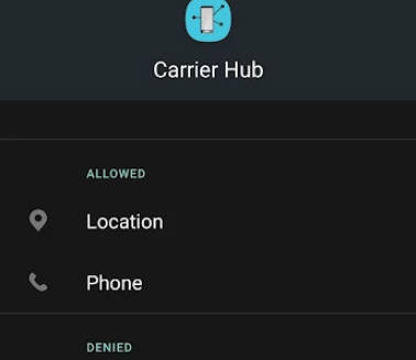 Carrier Hub экрана 3