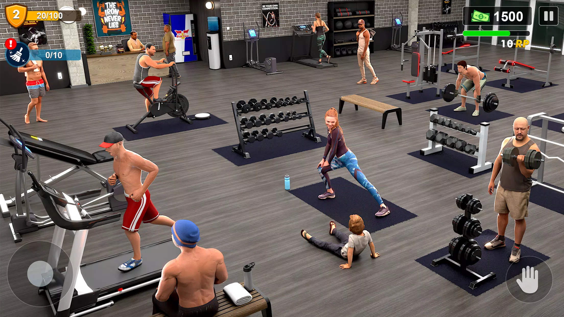 Workout Gym Simulator Game 24 ဖန်သားပြင်ဓာတ်ပုံ 2