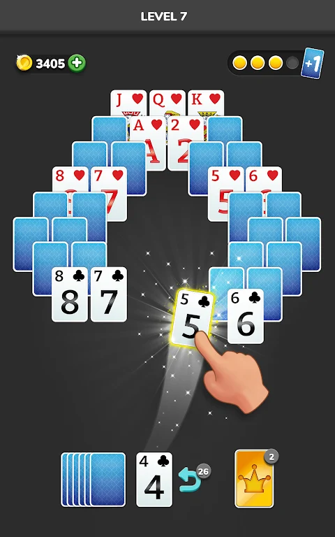 Screenshot Solitaire 3D - Tripeaks Puzzle 1