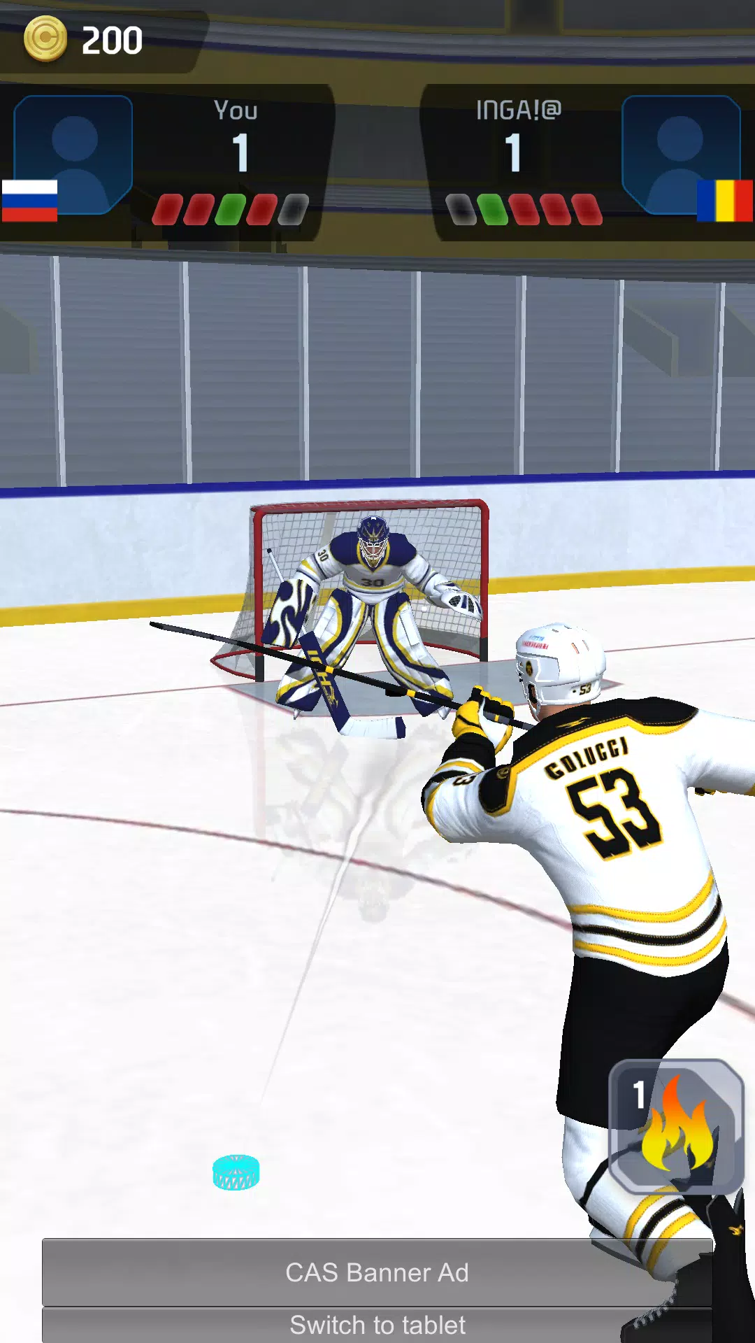 Hockey Game Stars 3D Captura de pantalla 4